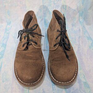Jim Green Vellie Chukka Boots - Brown Suede Leather - US 10.5